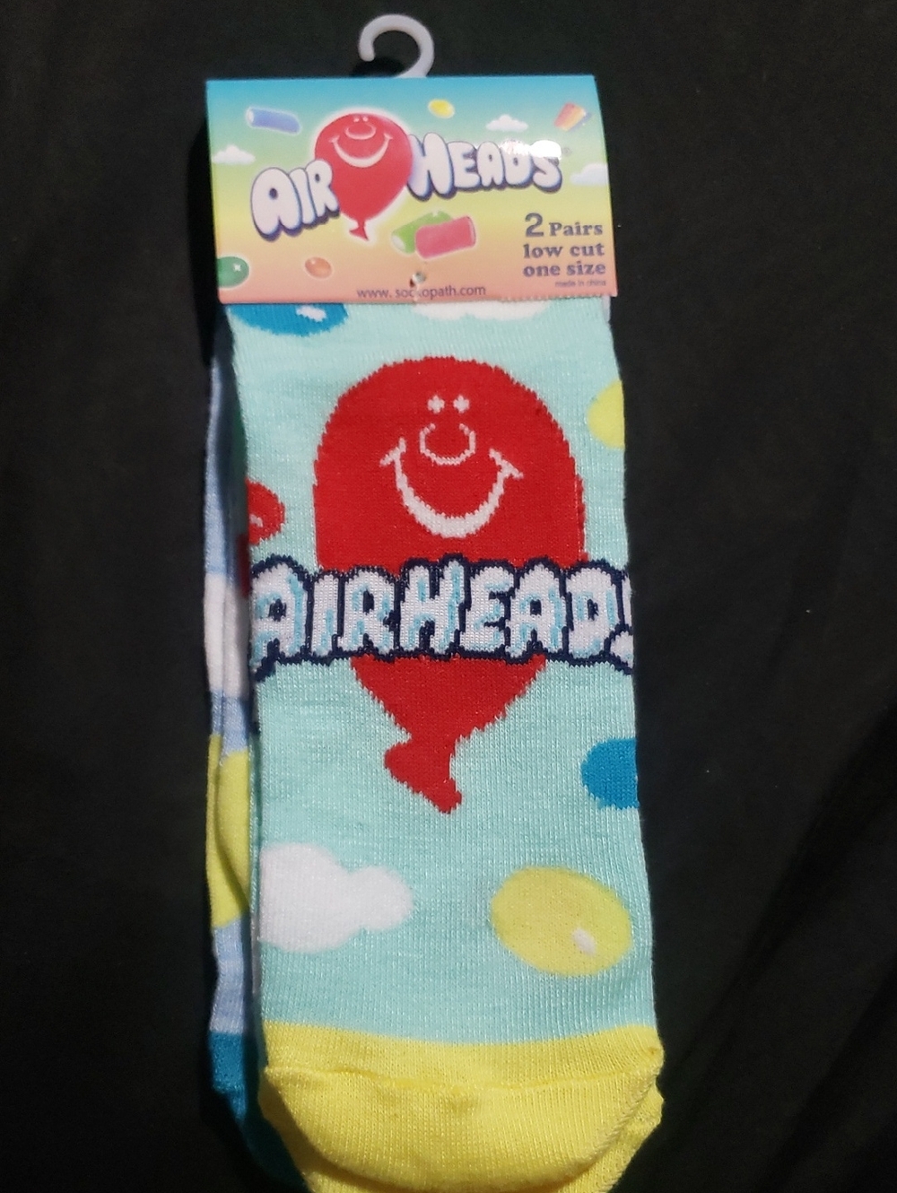 🤯3/$12 Airheads Candy Low Cut Socks 2 Pairs New Size 9-14
